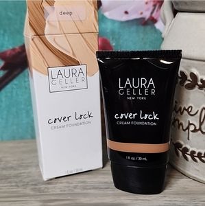 Laura Geller New York Cover Lock Cream Foundation Deep NIB!